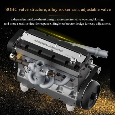 HOWIN L4-172 17.2cc SOHC Inline 4 Cylinder FOUR Stroke 15000 rpm Nitro RC Engine 6