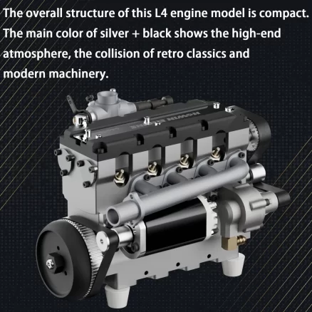 HOWIN L4-172 17.2cc SOHC Inline 4 Cylinder FOUR Stroke 15000 rpm Nitro RC Engine 9