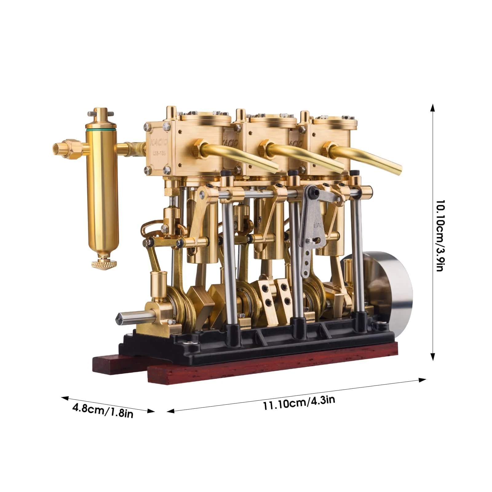 KACIO LS3-13S Three Cylinder Triple Steam Engine Model for 80-120CM Steamship 2 KACIO LS3-13S Three Cylinder Triple Steam Engine Model for 80-120CM Steamship - Image 2