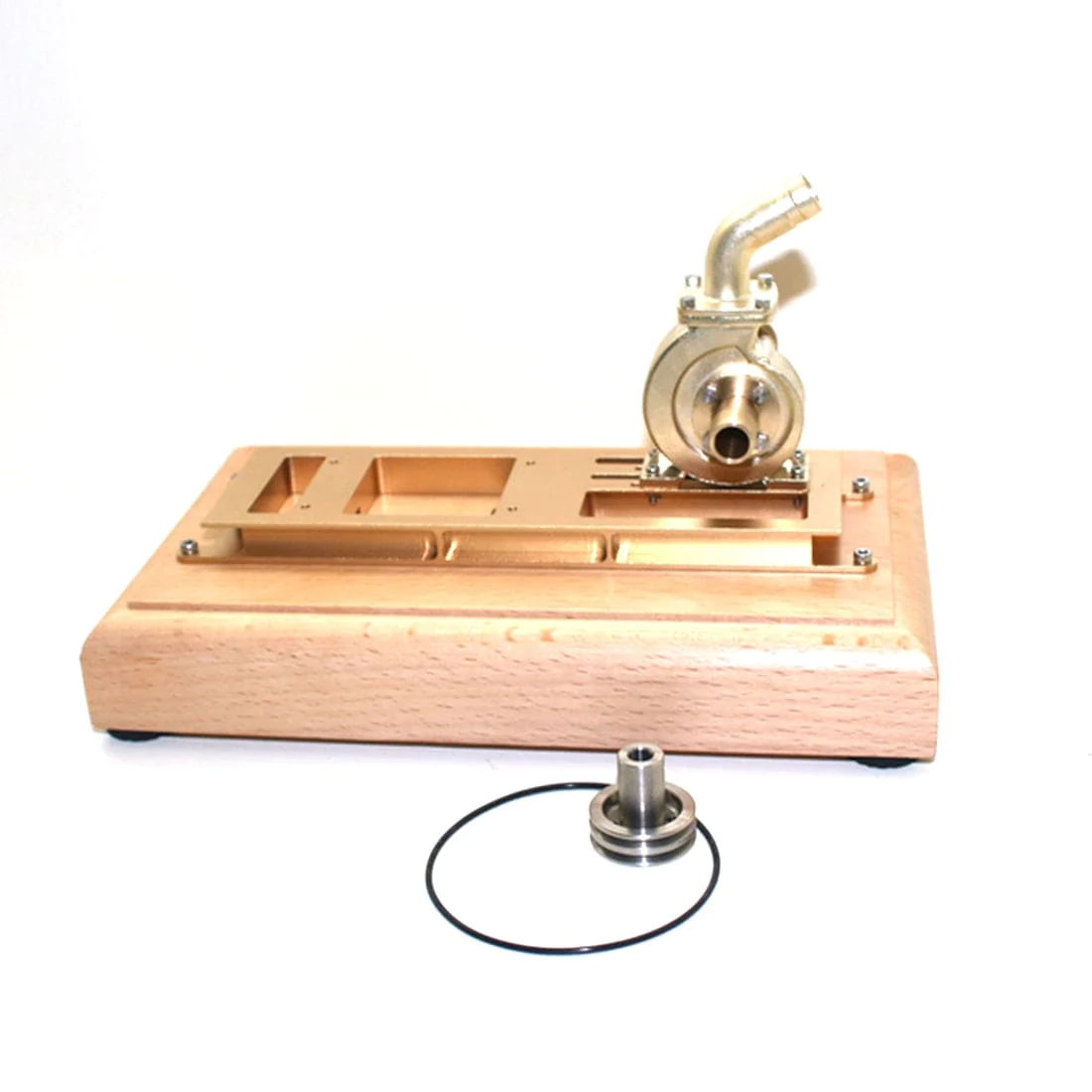 M16 Wooden Base with Water Pump Upgrade Kit for M16C Mini Vertical Gasoline Engine 2
