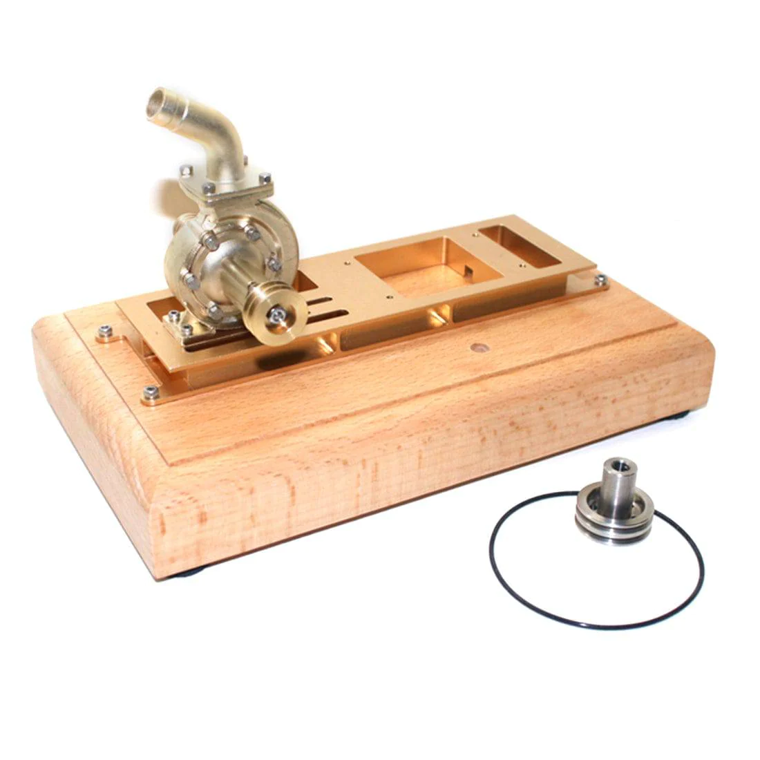 M16 Wooden Base with Water Pump Upgrade Kit for M16C Mini Vertical Gasoline Engine 3 M16 Wooden Base with Water Pump Upgrade Kit for M16C Mini Vertical Gasoline Engine - Image 3