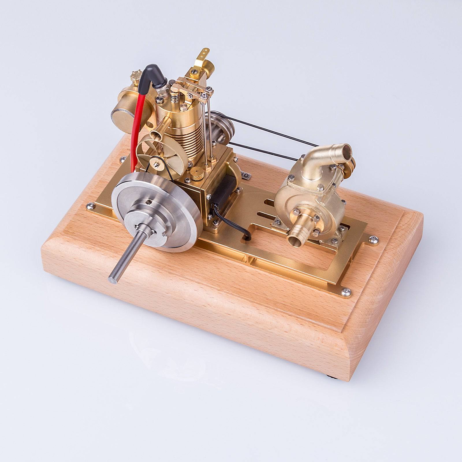 M16C Air-cooled Single-cylinder 4-strokes Mini Vertical Gasoline Speed-controlled IC Engine Model with Water Vane Pump 2 M16C Air-cooled Single-cylinder 4-strokes Mini Vertical Gasoline Speed-controlled IC Engine Model with Water Vane Pump - Image 2