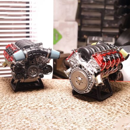 MAD RC Simulated V8 Engine KIT that Works Original Color Unpainted Version 2