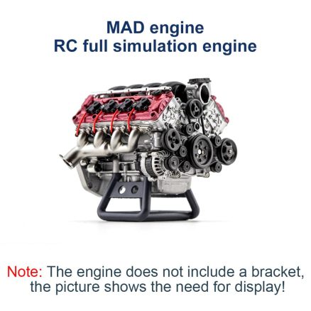 MAD RC Simulated V8 Engine KIT that Works Original Color Unpainted Version 5