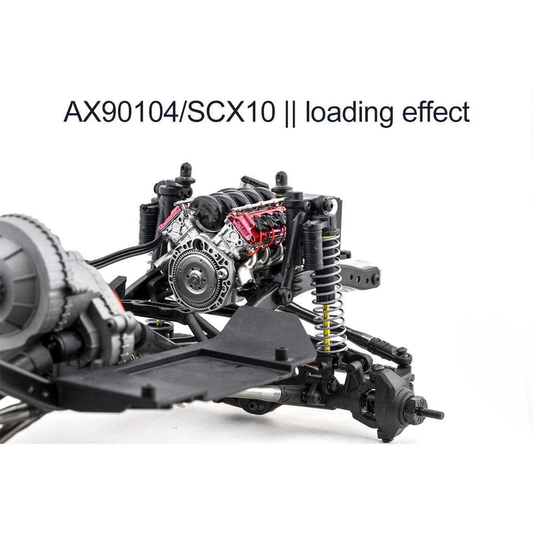 MAD RC V8 Engine Bracket for AX90104 SCX10Ⅱ Model Car 5 MAD RC V8 Engine Bracket for AX90104 SCX10Ⅱ Model Car - Image 5