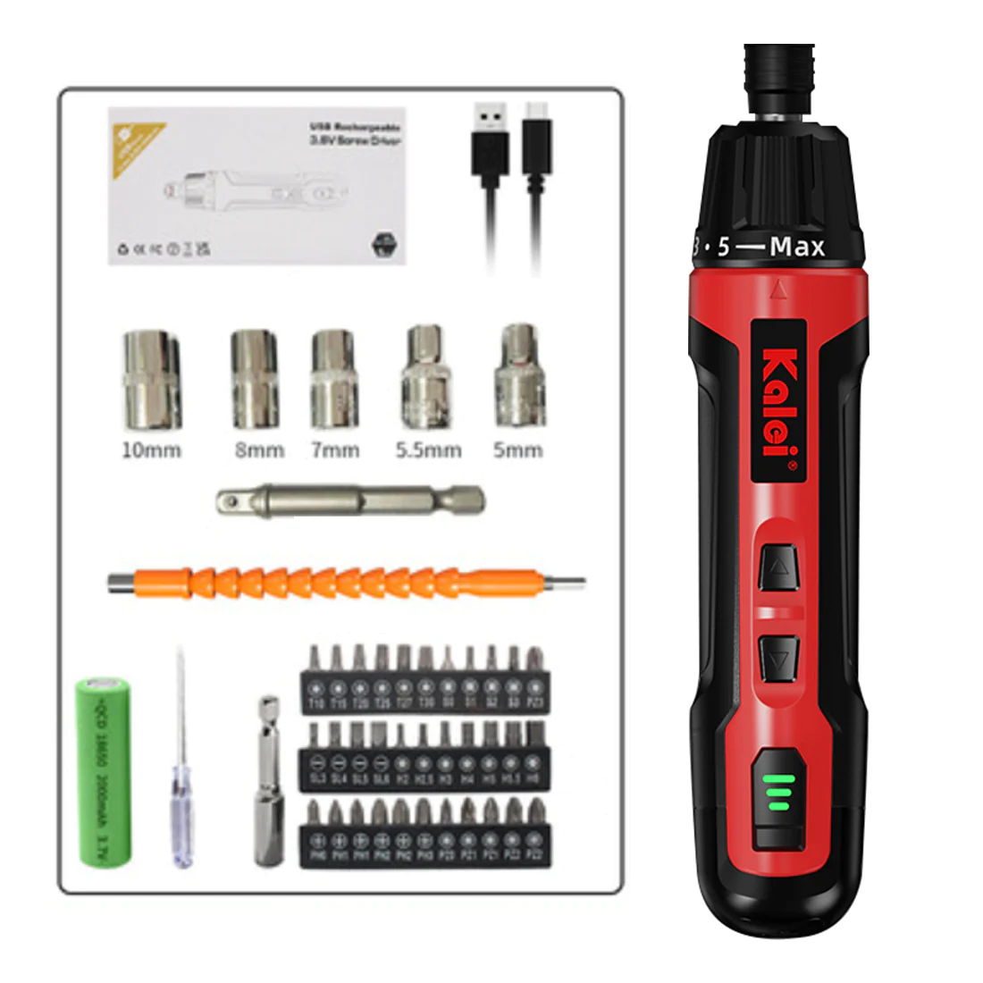 Portable Electric Torque Screwdriver Set For Model Engine Builders DIY Tools 2 Portable Electric Torque Screwdriver Set For Model Engine Builders DIY Tools - Image 2