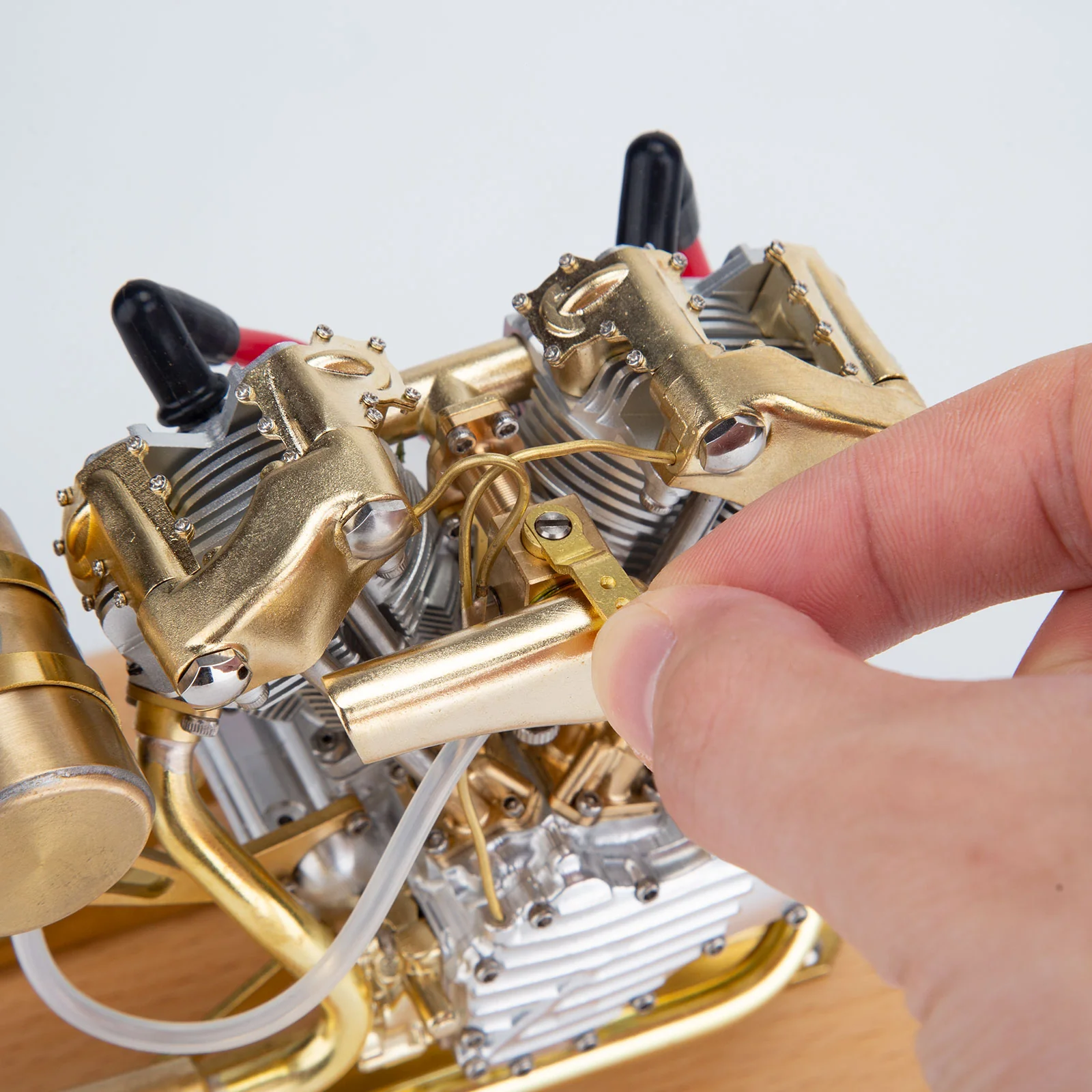 RETROL R29 4.2CC Miniature V-Twin Engine Motor OHV for Mini Chopper Bike Motorcycle 10 RETROL R29 4.2CC Miniature V-Twin Engine Motor OHV for Mini Chopper Bike Motorcycle - Image 10