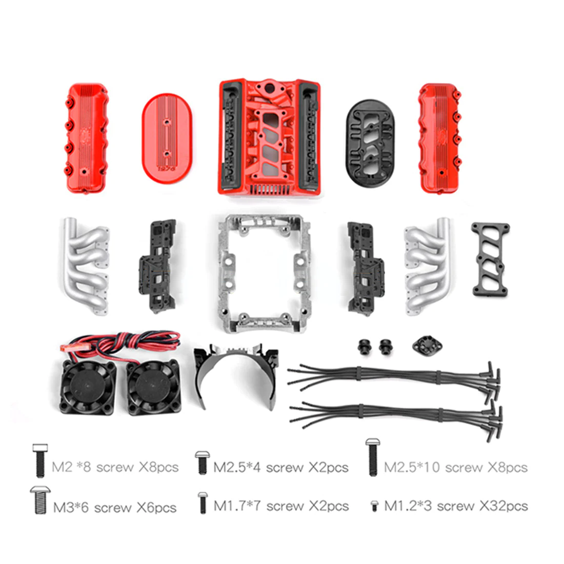 RC Car 1976 Model 1/10 Simulation SOHC V8 Scale Engine Kit GRC F76 2 RC Car 1976 Model 1/10 Simulation SOHC V8 Scale Engine Kit GRC F76 - Image 2