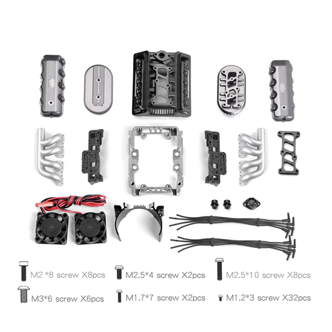 RC Car 1976 Model 1/10 Simulation SOHC V8 Scale Engine Kit GRC F76 7 RC Car 1976 Model 1/10 Simulation SOHC V8 Scale Engine Kit GRC F76 - Image 7