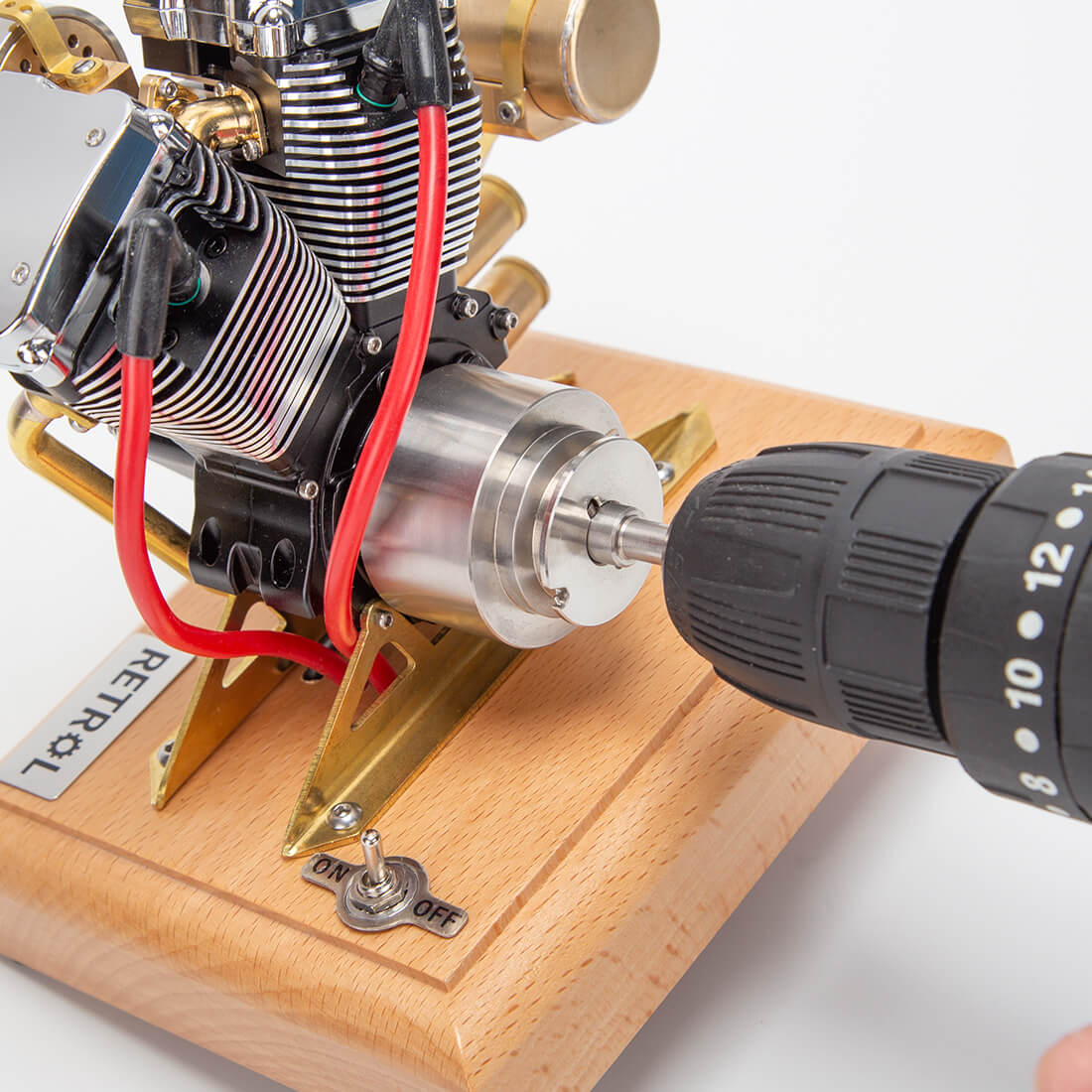 RETROL Evolution R33 V-twin 4.2CC OHV Four-stroke Motorcycle Gasoline Engine Model 3 RETROL Evolution R33 V-twin 4.2CC OHV Four-stroke Motorcycle Gasoline Engine Model - Image 3