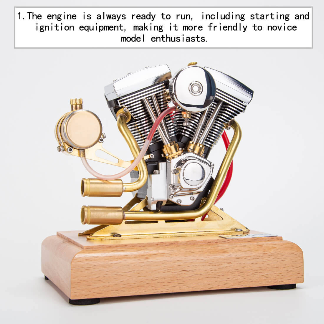RETROL Evolution R33 V-twin 4.2CC OHV Four-stroke Motorcycle Gasoline Engine Model 2 RETROL Evolution R33 V-twin 4.2CC OHV Four-stroke Motorcycle Gasoline Engine Model - Image 2