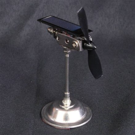 Stark Double Blades Windmill Car Mount Motor Solar Powered Toy Scientific Toy 8