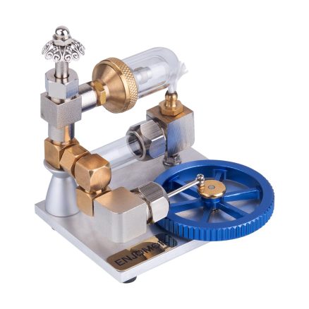 Stirling Cycle Engine Model Free Piston External Combustion with Flywheel 10