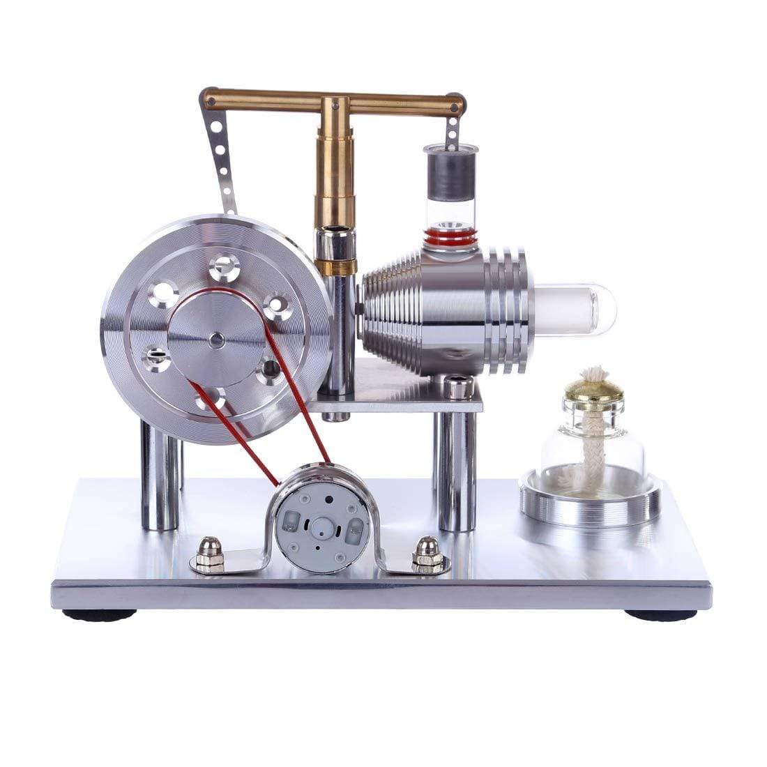 Stirling Engine Kit Hot Air Engine Motor Model Educational Toy Electricity Generator Colorful LED 1