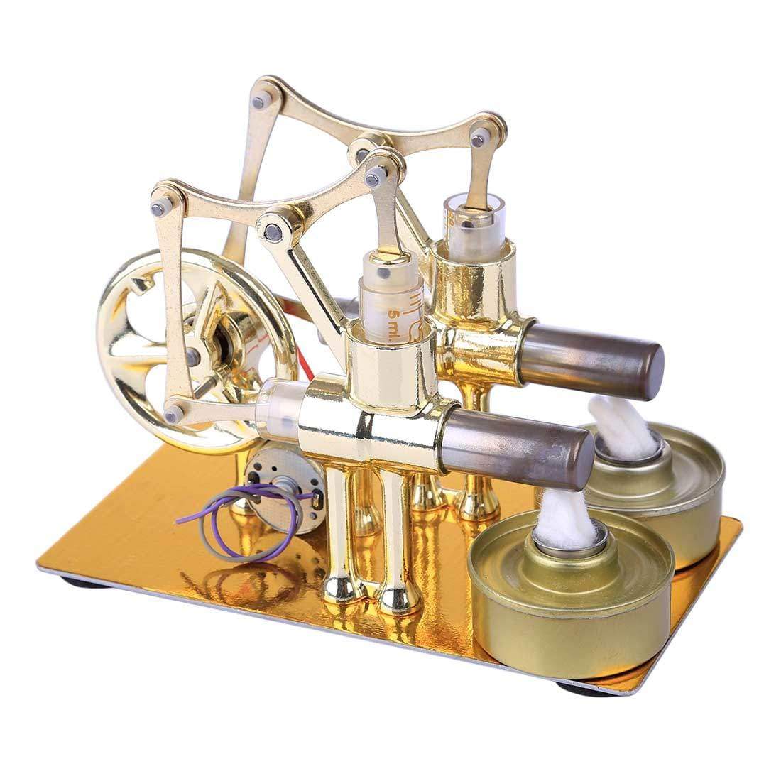 Stirling Engine Kit STEM Hot Air Stirling Engine Generator Double Cylinder Engine Model 6 Stirling Engine Kit STEM Hot Air Stirling Engine Generator Double Cylinder Engine Model - Image 6