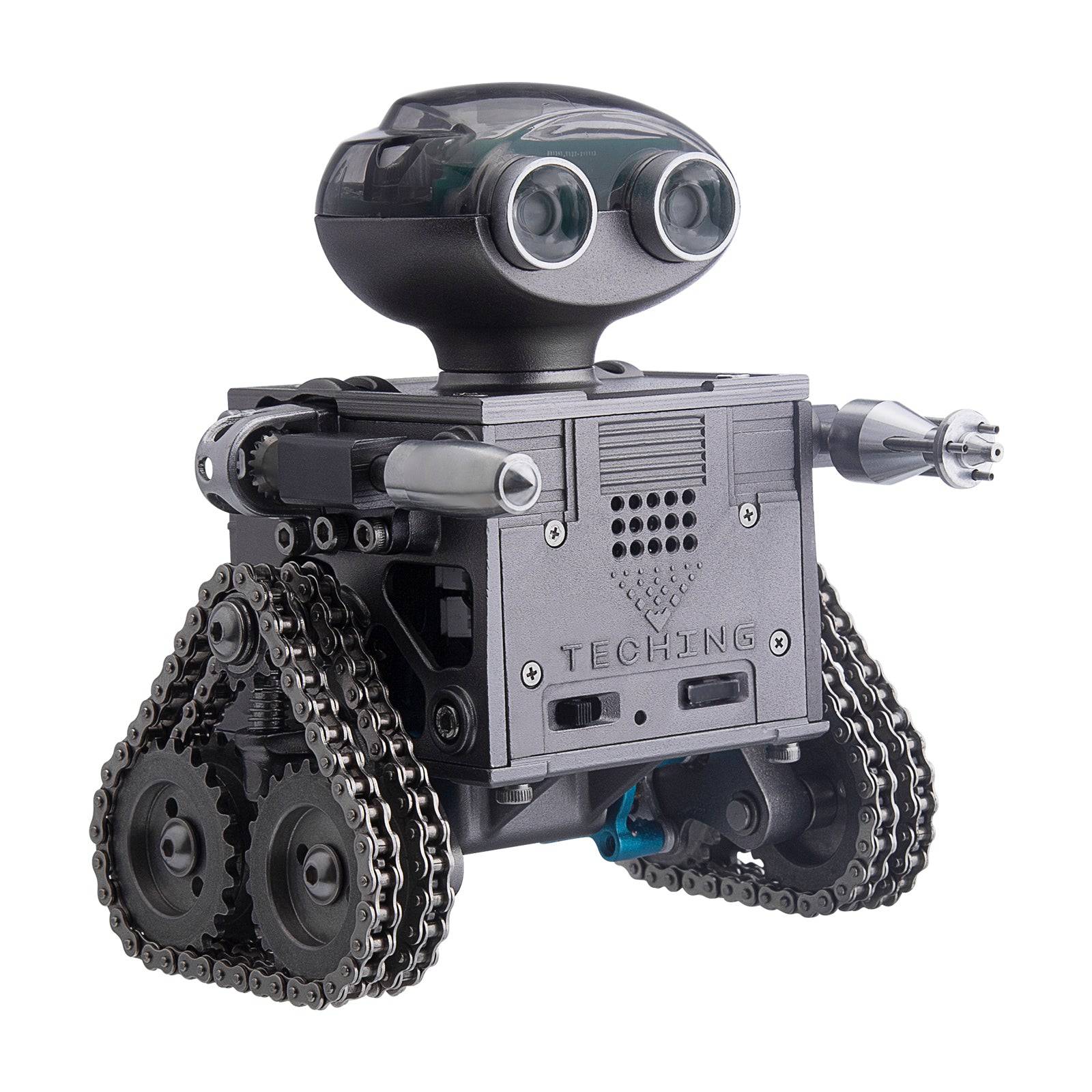 TECHING 160PCS Metal Remote Control Tank Robot Building Kits Bluetooth Speaker DM518 2