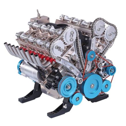 Teching V8 Mechanical Metal Assembly DIY Car Engine Model Kit 500+Pcs Educational Experiment Toy 11