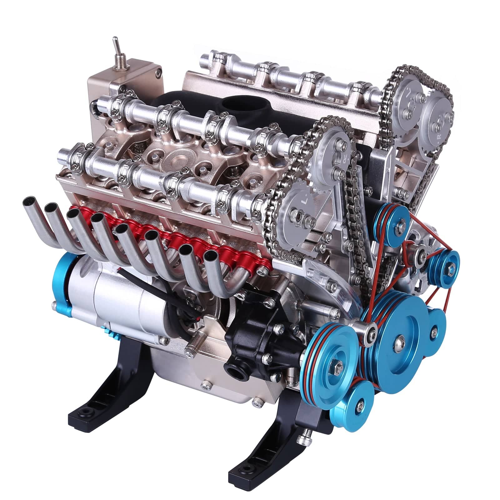 Teching V8 Mechanical Metal Assembly DIY Car Engine Model Kit 500+Pcs Educational Experiment Toy 6 Teching V8 Mechanical Metal Assembly DIY Car Engine Model Kit 500+Pcs Educational Experiment Toy - Image 6