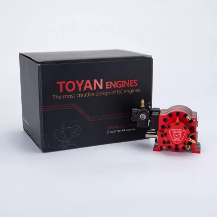 Toyan RS-L200 4.92cc 2 Rotor Rotary Engine Model Watercooling with Starter Kit Base Full Set 14
