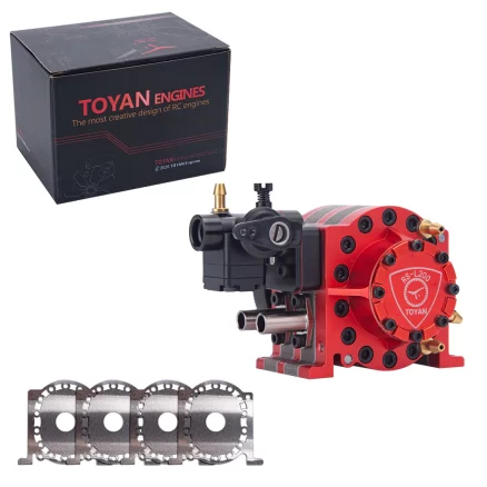Toyan RS-L200 4.92cc 2 Rotor Rotary Engine Model Watercooling with Starter Kit Base Full Set 21