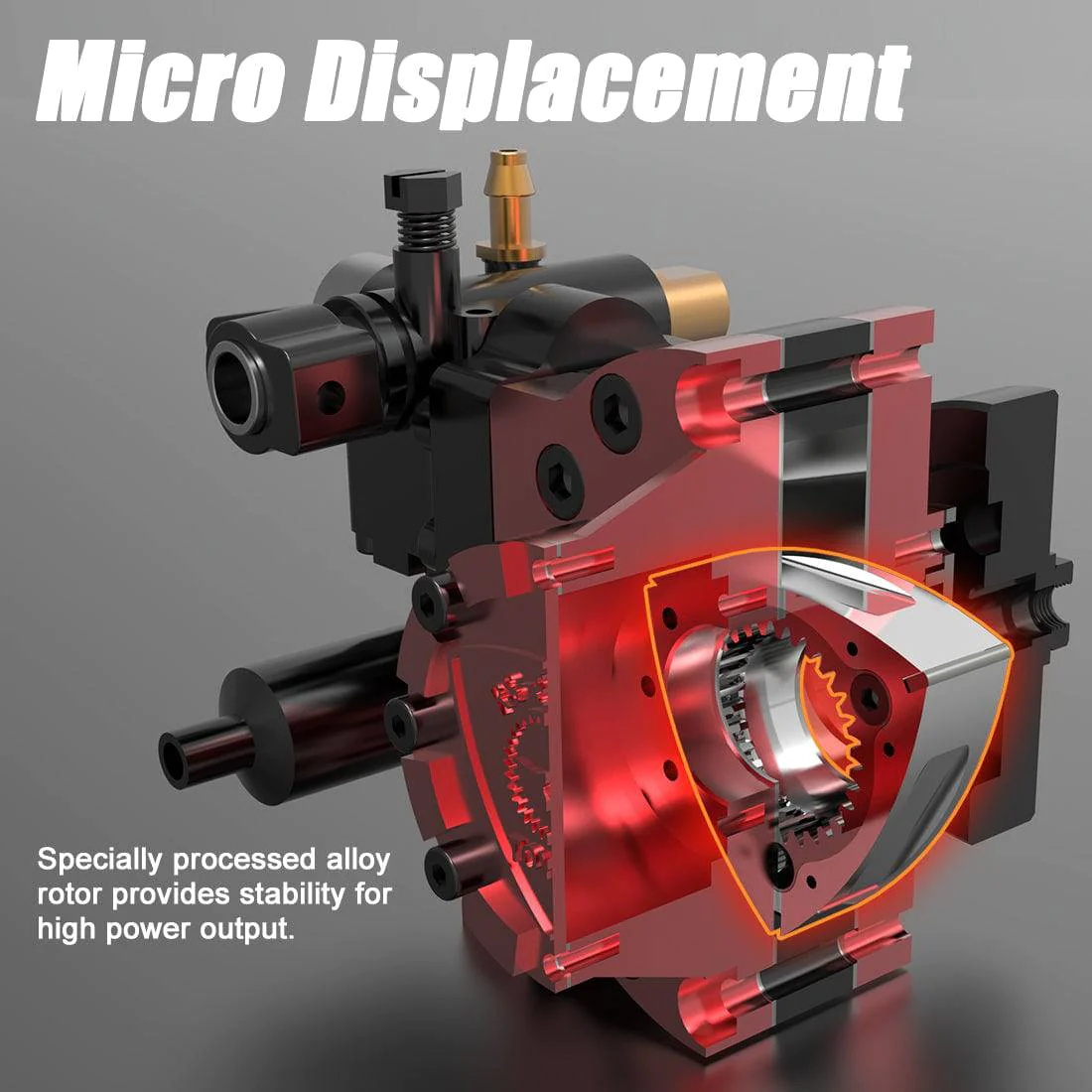 Toyan RS-S100 Single Rotor Rotary Engine Mini Internal Combustion Engine Model 4 Toyan RS-S100 Single Rotor Rotary Engine Mini Internal Combustion Engine Model - Image 4