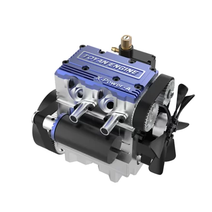 Toyan X-Power 2-Cylinder 4-Stroke Kit DIY Build RC Car Engine FS-L200W -Blue 6