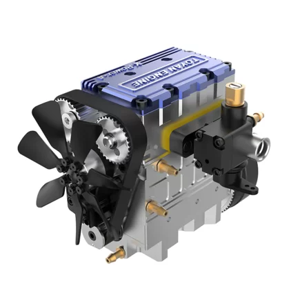 Toyan X-Power 2-Cylinder 4-Stroke Kit DIY Build RC Car Engine FS-L200W -Blue 7