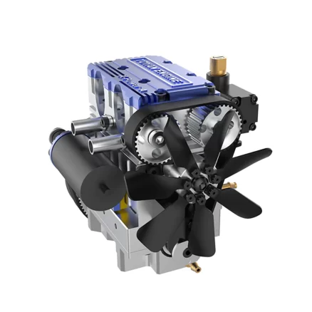 Toyan X-Power 2-Cylinder 4-Stroke Kit DIY Build RC Car Engine FS-L200W -Blue 8