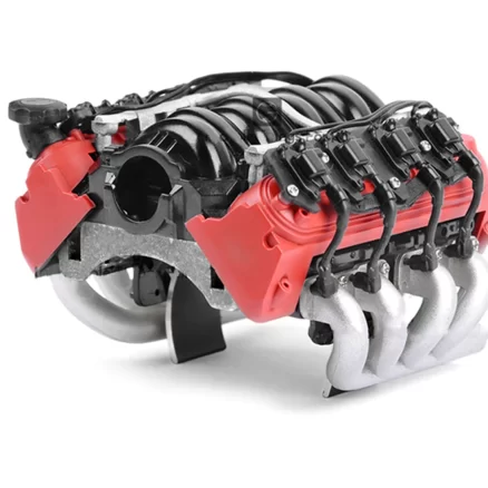 V8 Simulate Engine Motor Heat sink Cooling Fan GRC LS7 For TRX4 TRX6 SCX10 JK D110 1