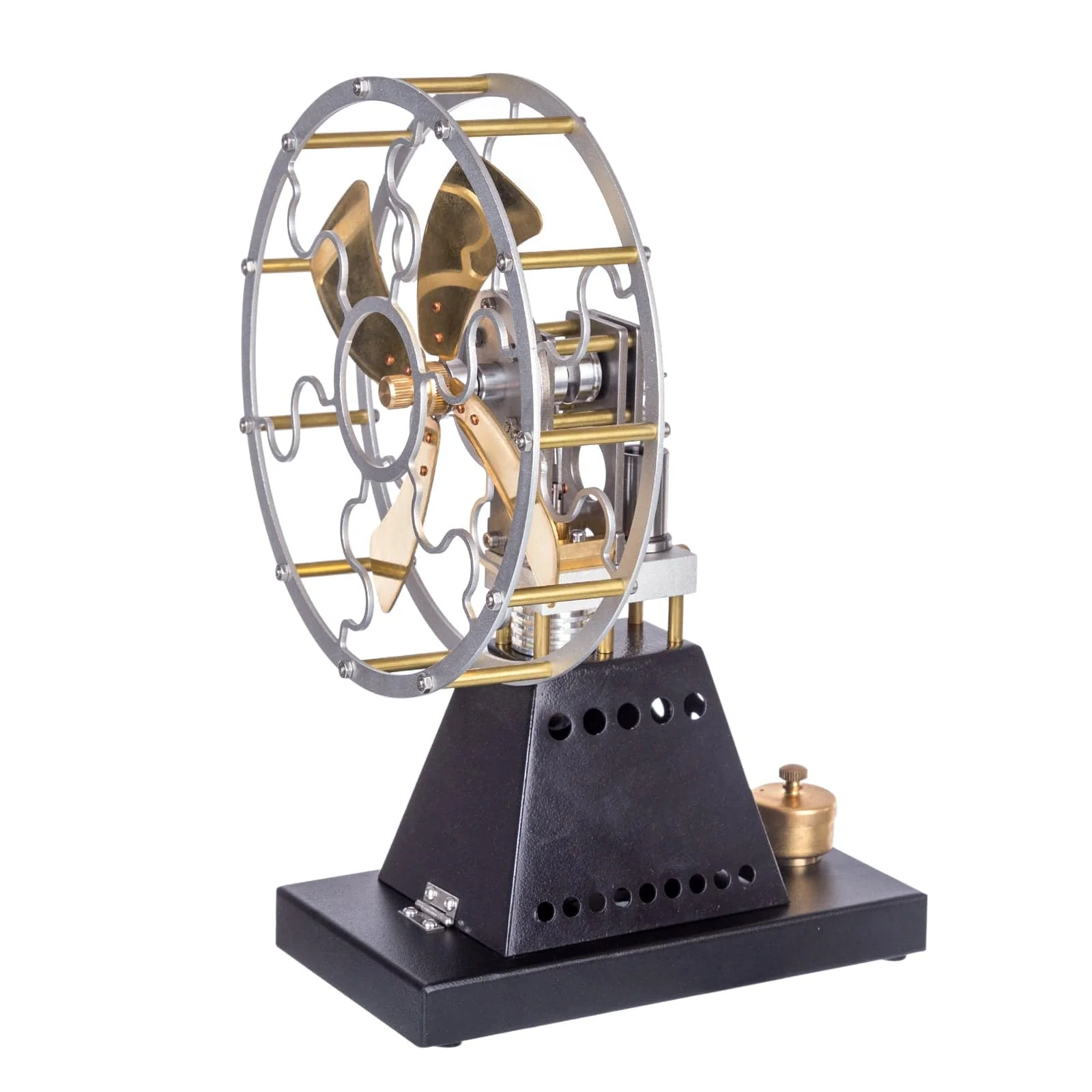 Vintage 4 Blades Heat Powered Stove Table Fan Stirling Engine Science Experiment Toy 12 Vintage 4 Blades Heat Powered Stove Table Fan Stirling Engine Science Experiment Toy - Image 12