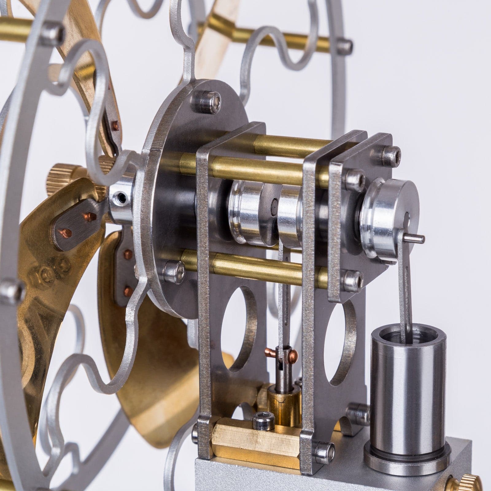 Vintage 4 Blades Heat Powered Stove Table Fan Stirling Engine Science Experiment Toy 4 Vintage 4 Blades Heat Powered Stove Table Fan Stirling Engine Science Experiment Toy - Image 4