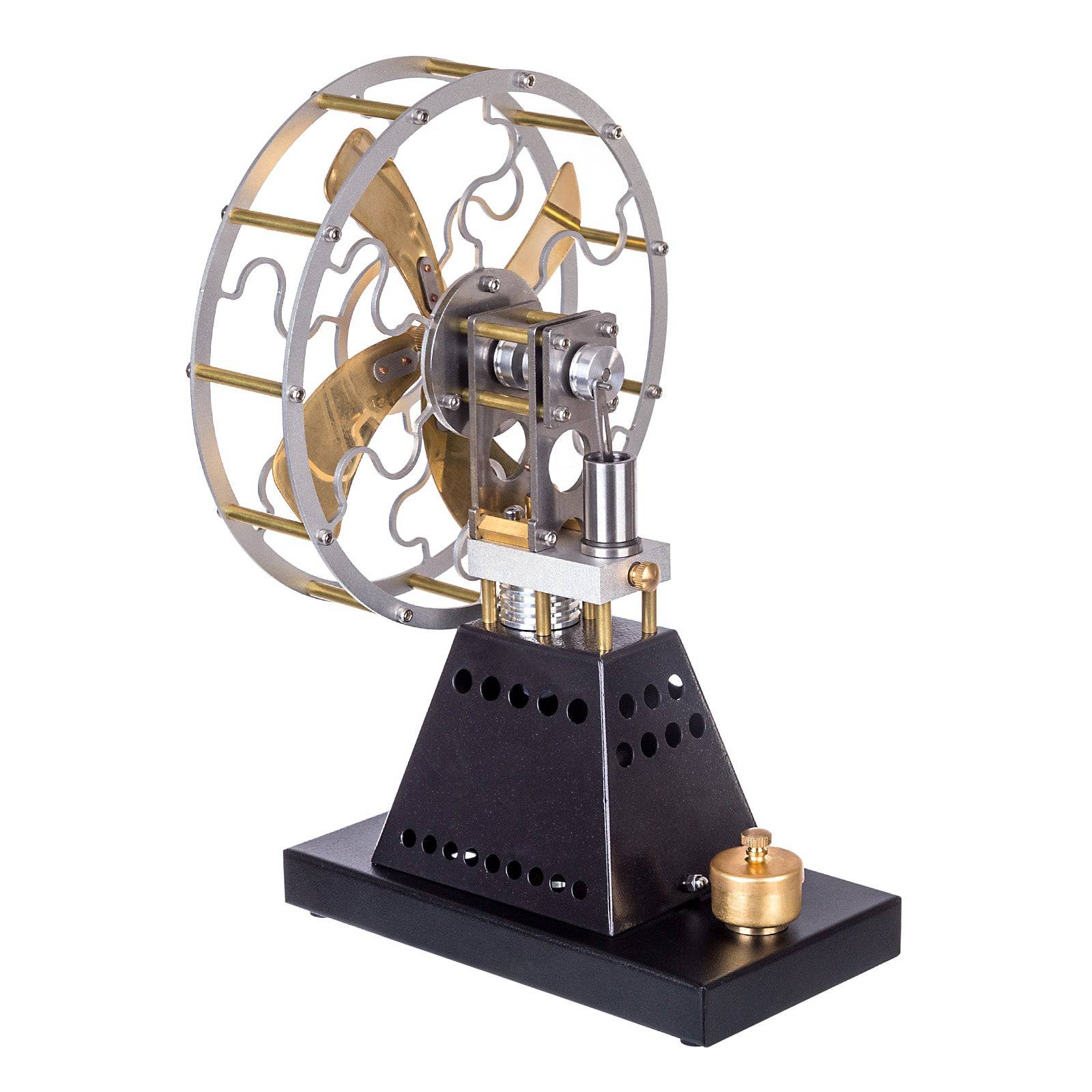 Vintage 4 Blades Heat Powered Stove Table Fan Stirling Engine Science Experiment Toy 9 Vintage 4 Blades Heat Powered Stove Table Fan Stirling Engine Science Experiment Toy - Image 9