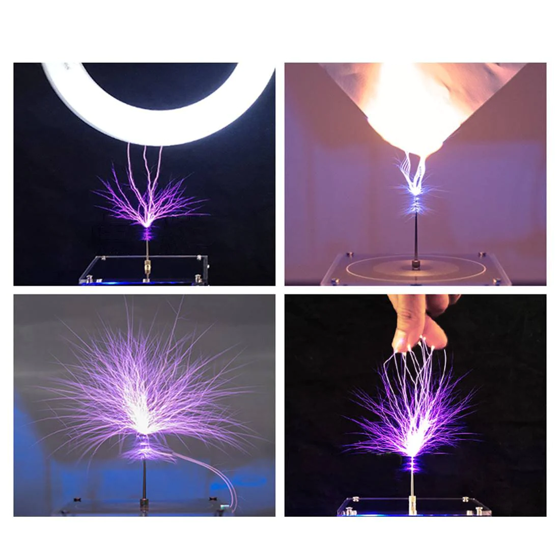 Vinyl Record Shape Bluetooth Musical Tesla Coil with Long Arc & Dual Mode - US Plug/EU Plug 9 Vinyl Record Shape Bluetooth Musical Tesla Coil with Long Arc & Dual Mode - US Plug/EU Plug - Image 9