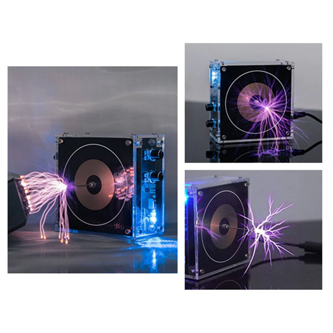 Vinyl Record Shape Bluetooth Musical Tesla Coil with Long Arc & Dual Mode - US Plug/EU Plug 3 Vinyl Record Shape Bluetooth Musical Tesla Coil with Long Arc & Dual Mode - US Plug/EU Plug - Image 3