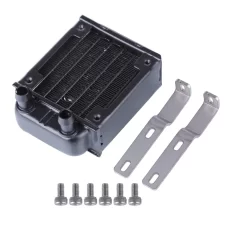 8.3 x 6 x 3.7cm Water-cooled Tank Radiator with Bracket Kit for Toyan Single-cylinder 4-Stroke Engine