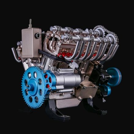 Teching V8 Mechanical Metal Assembly DIY Car Engine Model Kit 500+Pcs Educational Experiment Toy 13