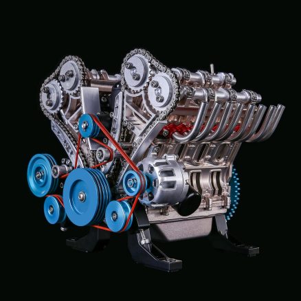 Teching V8 Mechanical Metal Assembly DIY Car Engine Model Kit 500+Pcs Educational Experiment Toy 14