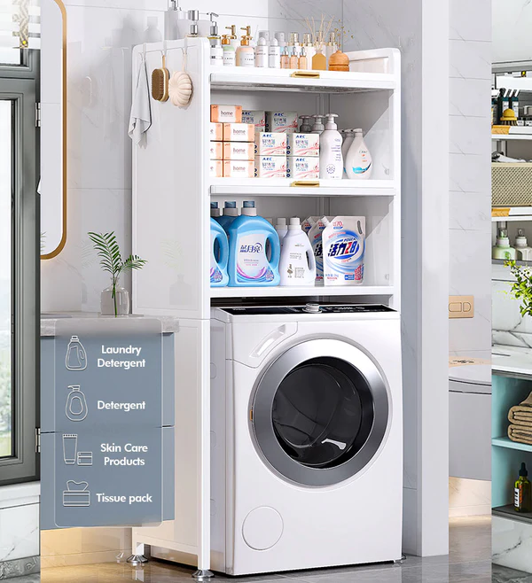 Joybos® 3-Layer Metal Storage Cabinet for Bathroom Laundry 4 Joybos® 3-Layer Metal Storage Cabinet for Bathroom Laundry - Image 4