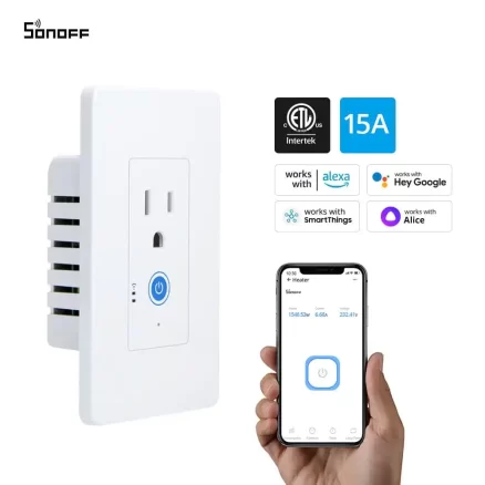 SONOFF IW100/IW101 – US Wi-Fi Smart Power Monitoring In-Wall Socket & Switch 3