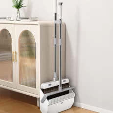 Joybos® Standing Dustpan and Broom Set with Long Handle F35