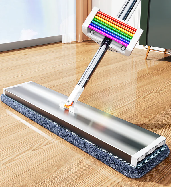 Joybos®16" Household Flat Mop with Extended Handle and Reusable Mop Pad 2