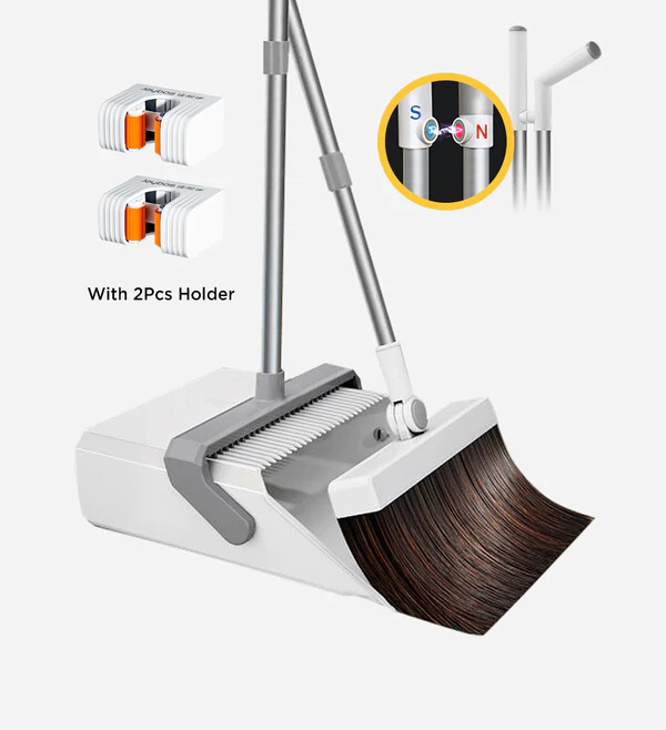Joybos® White Home Cleaning Kit Broom with Adjustable Handle 4 Joybos® White Home Cleaning Kit Broom with Adjustable Handle - Image 4
