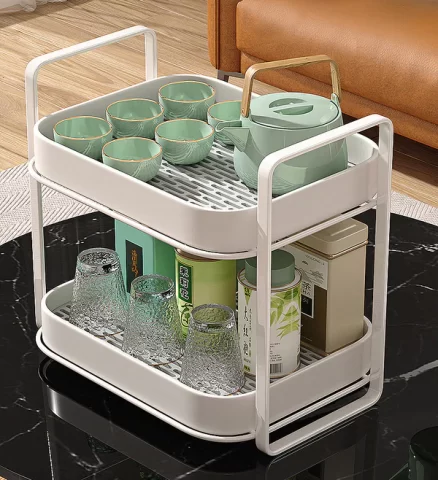 Joybos®2-Tier Cups Rack with Drain Tray 3