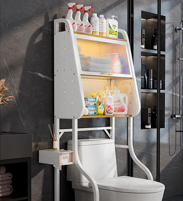 Joybos® 3-Tier Bathroom Metal Organizer Shelf Over Toilet With Doors 6 Joybos® 3-Tier Bathroom Metal Organizer Shelf Over Toilet With Doors - Image 6