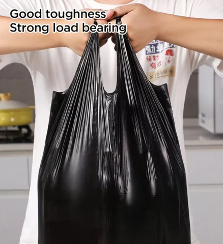 Joybos® Black Bin Bags for Bathroom with Handles 20L F62 5