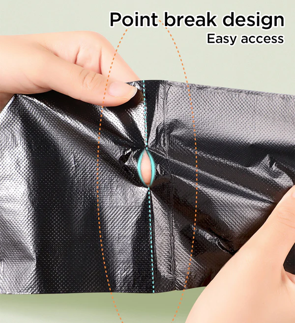 Joybos® Black Bin Bags for Bathroom with Handles 20L F62 6 Joybos® Black Bin Bags for Bathroom with Handles 20L F62 - Image 6