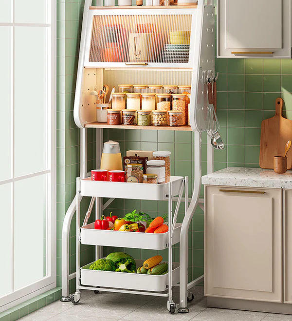 Joybos® 3-Tier Bathroom Metal Organizer Shelf Over Toilet With Doors 10 Joybos® 3-Tier Bathroom Metal Organizer Shelf Over Toilet With Doors - Image 10