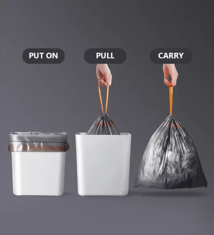 Joybos® Drawstring Trash Bag (14L~15L/3.5~4 Gallon) 6