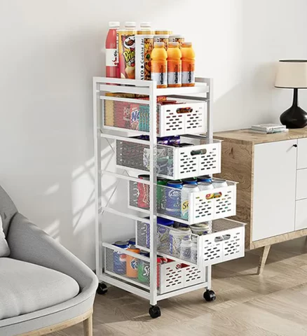 Joybos® 5-Drawer Kitchen Storage Organizer Cart 8