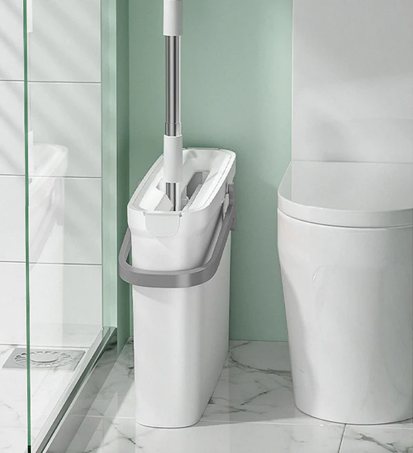 Joybos® Narrow Horizontal Flat Floor Mop and Bucket Set with 6 Refills 10 Joybos® Narrow Horizontal Flat Floor Mop and Bucket Set with 6 Refills - Image 10